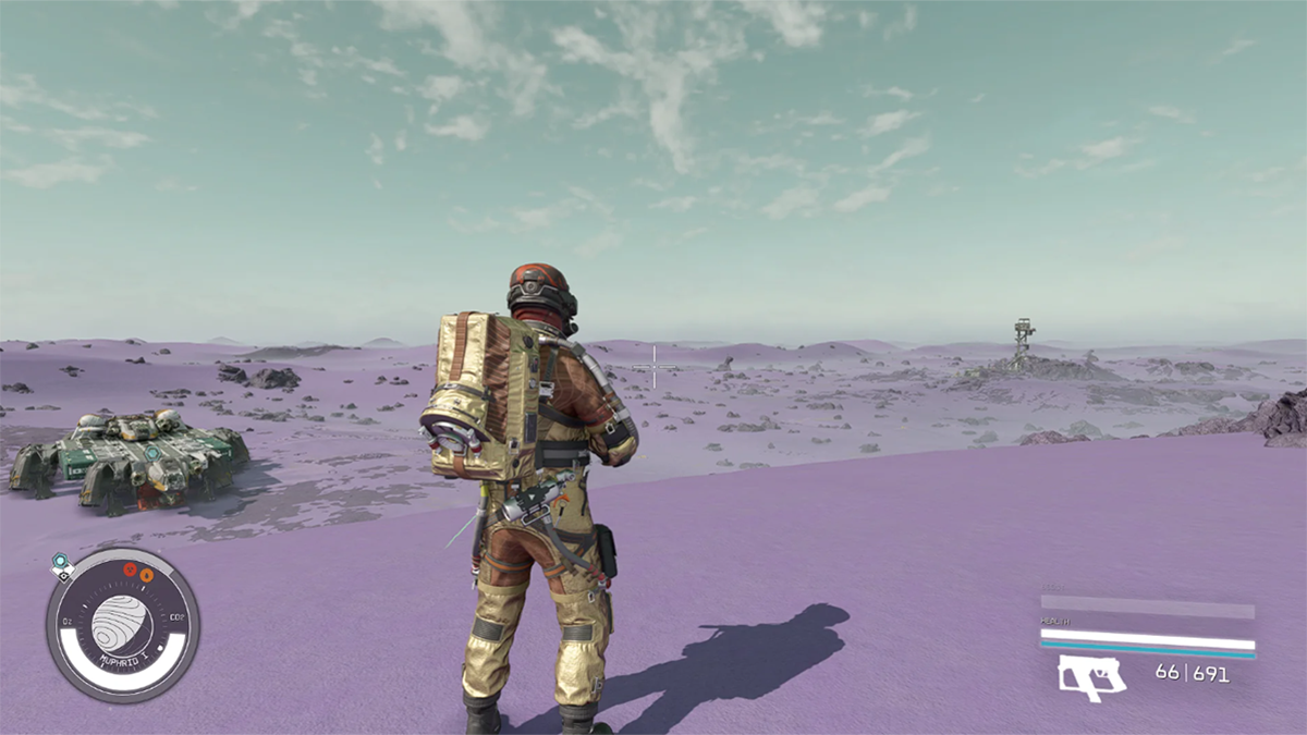 Starfield player discovered purple planet