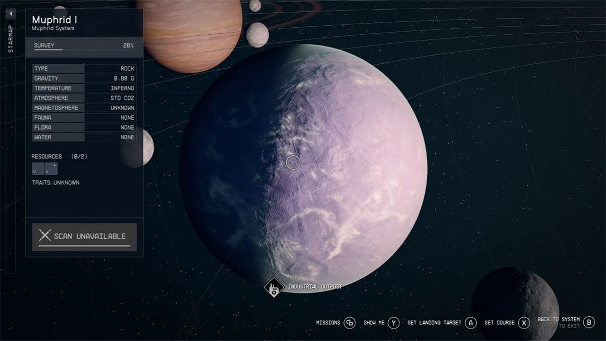 Starfield player discovered purple planet